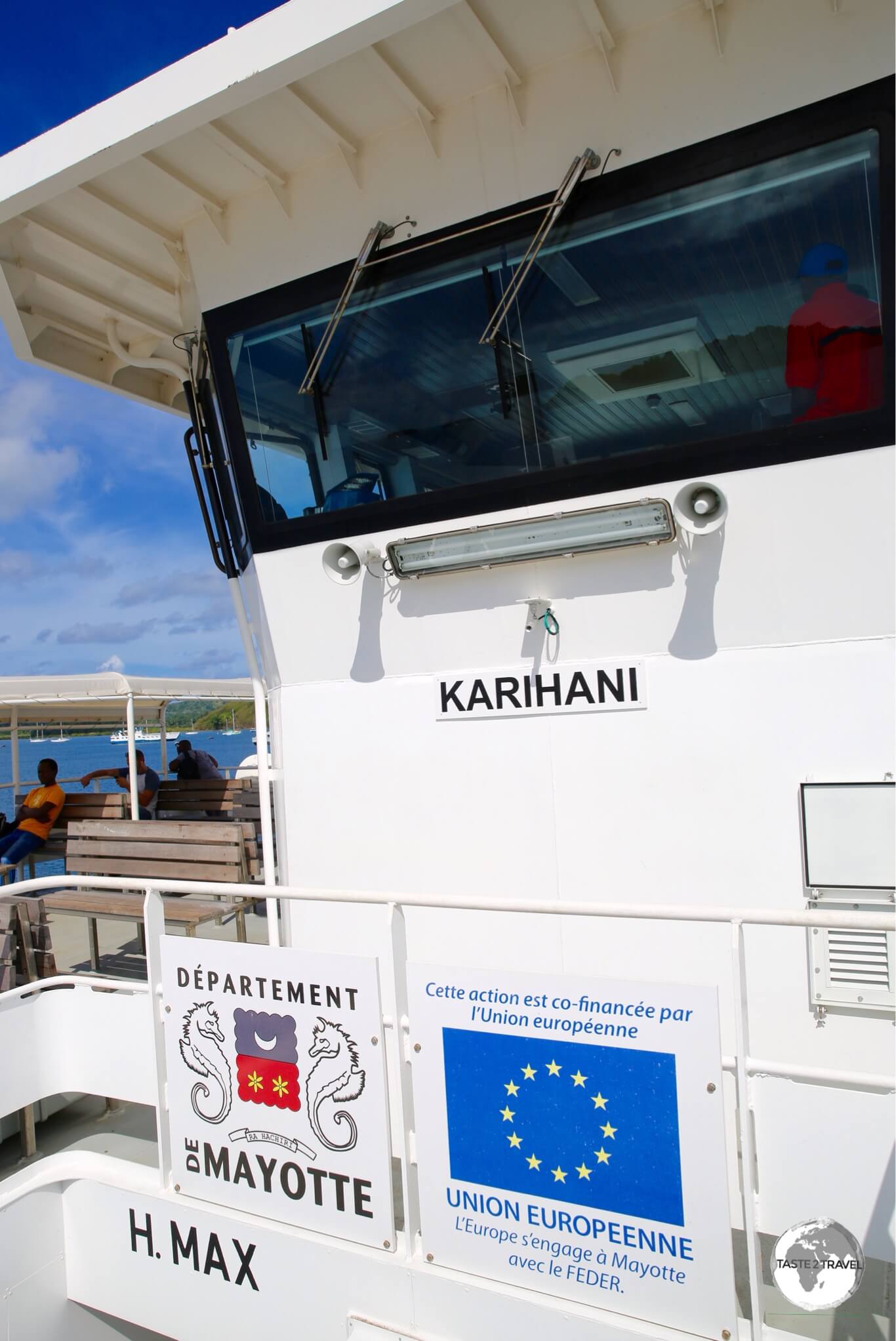 On board the Karihani barge. 