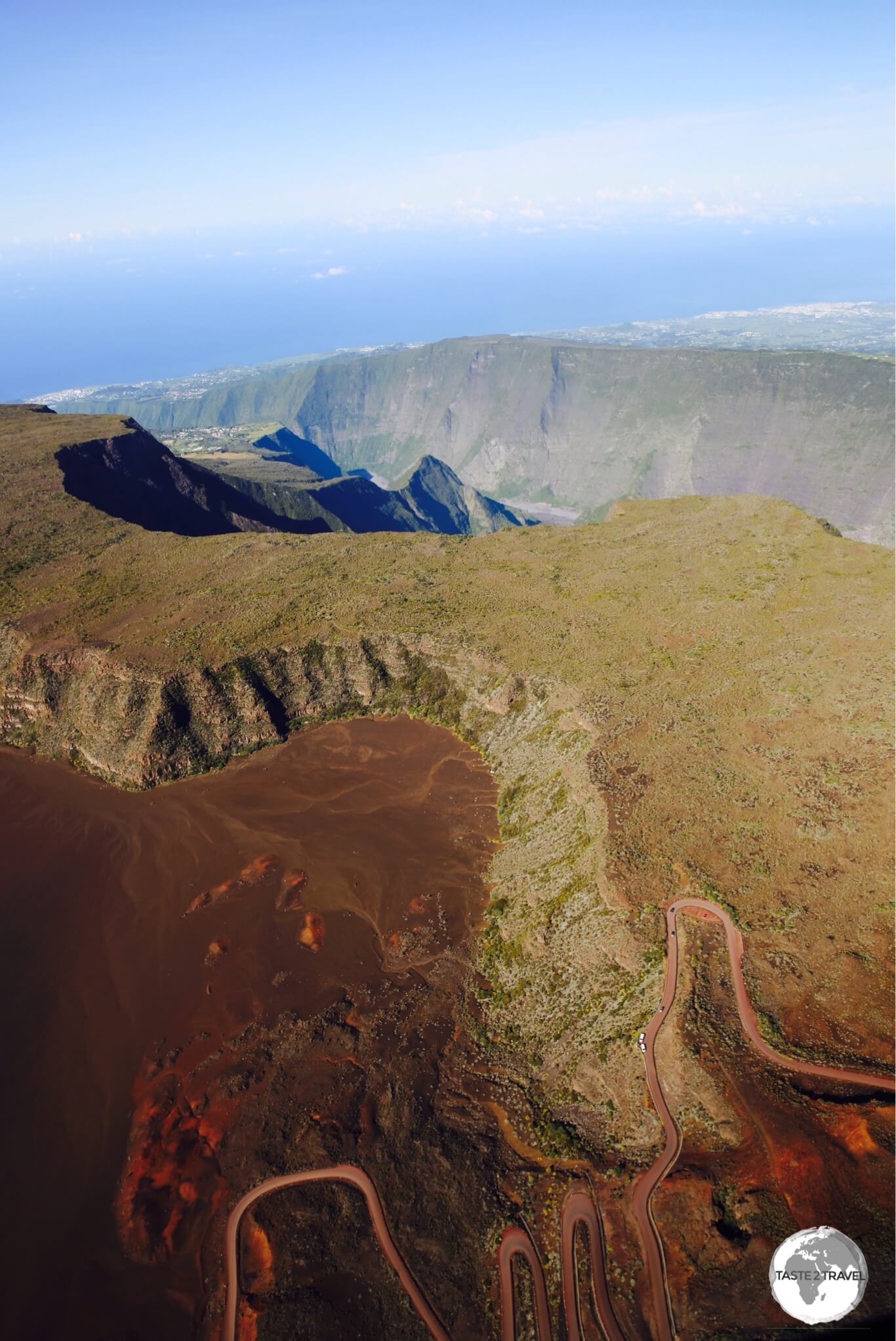 So many breath-taking views on Réunion, including this one of the <i>Plaine des Sables</i> at the Piton de la Fournaise volcano.