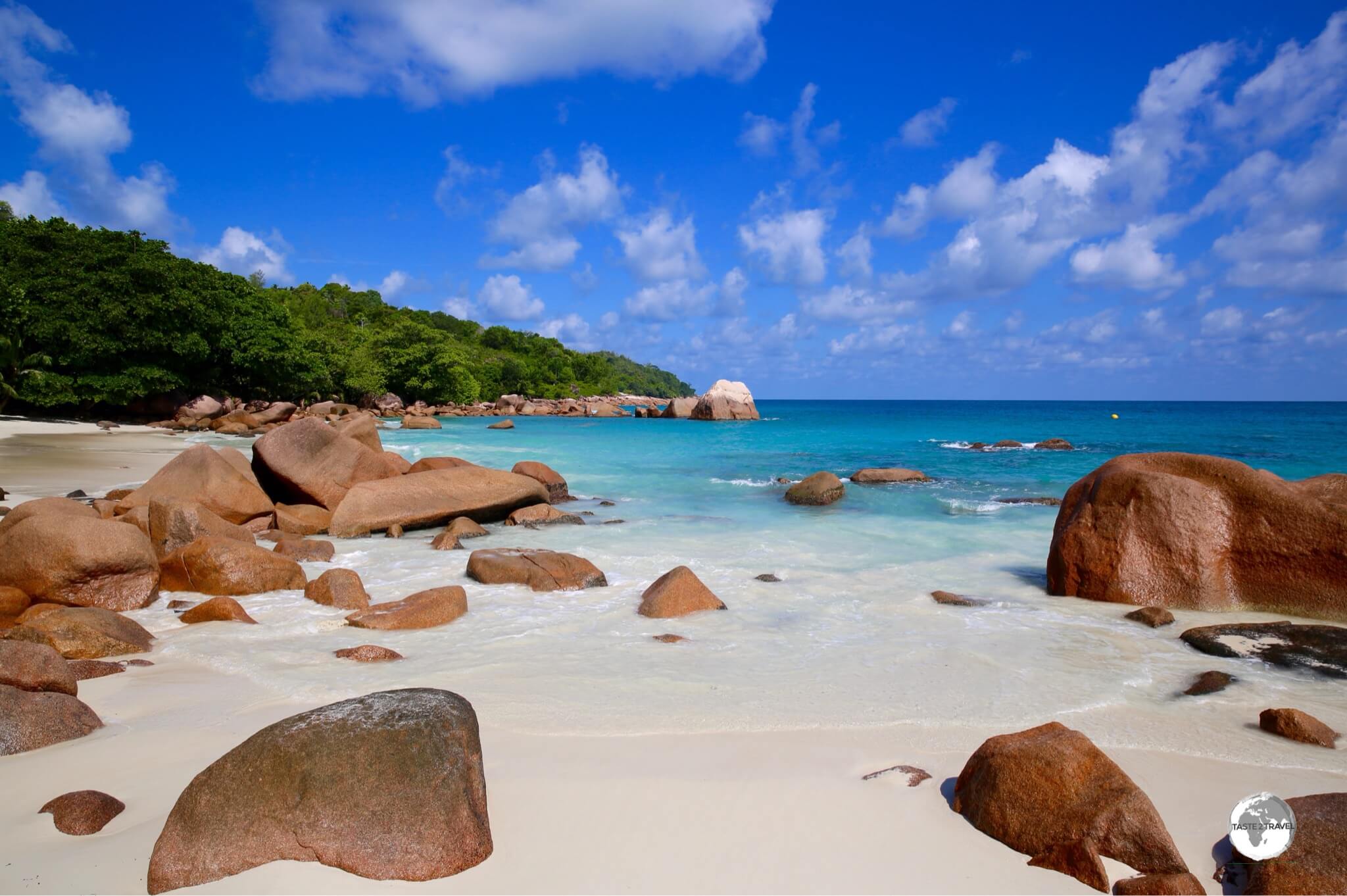 Located on Praslin island, Anse Lazio beach is sublimely beautiful in the early morning light.