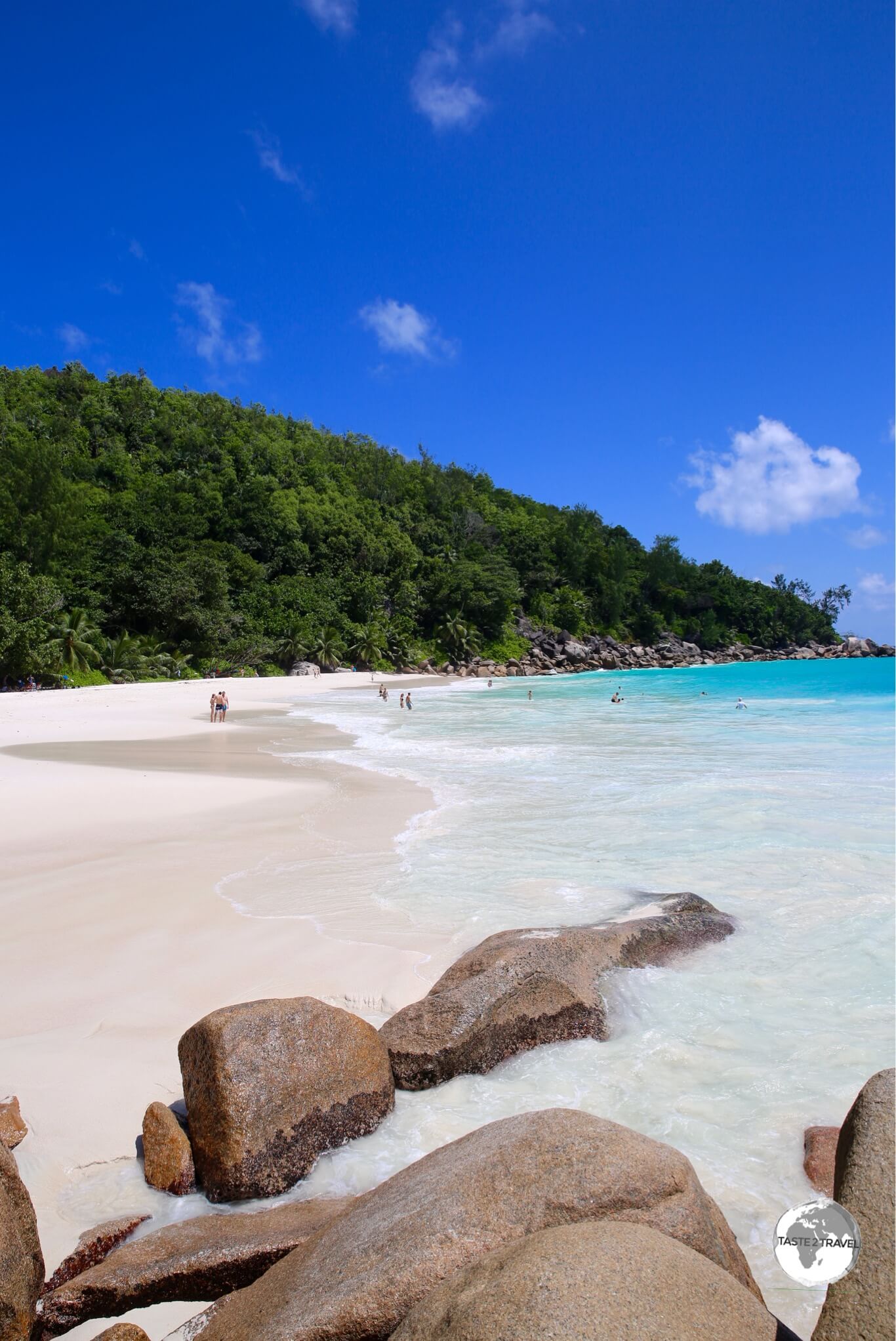 The secluded and beautiful Anse Georgette is a worthwhile destination at the end of the road on the north coast of Praslin.