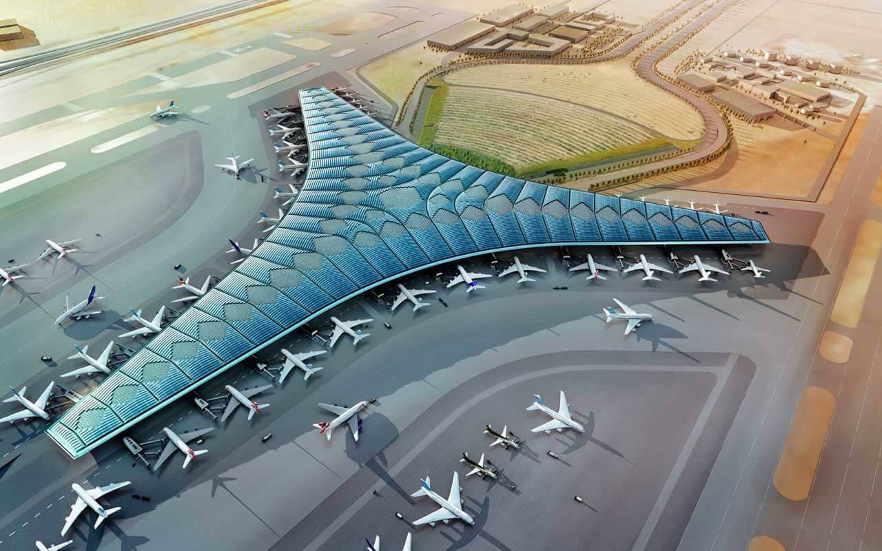 An artist rendering of the new Terminal 2.