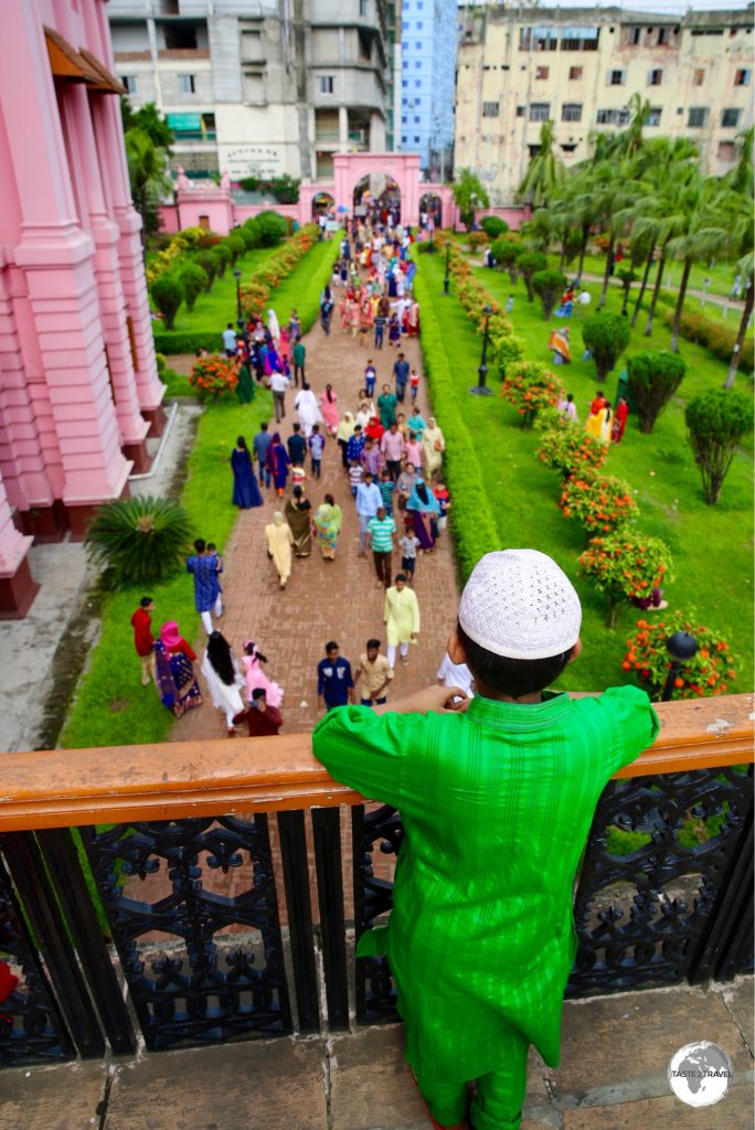 Visiting the Pink Palace (Ahsan Manzil) in Old Dhaka.