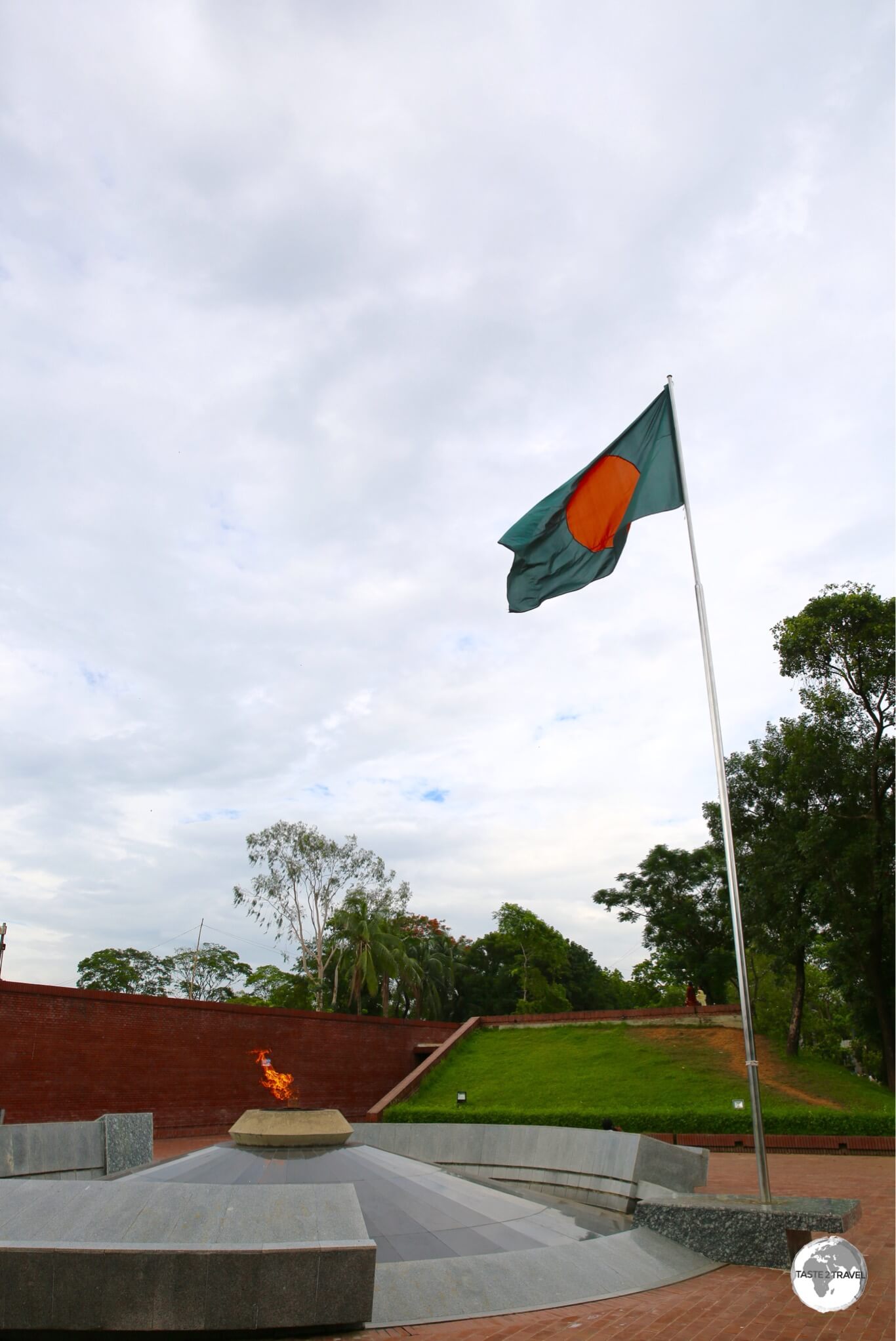 The Eternal Flame Monument marks the spot where, in 1971, Sheikh Mujibur Raman gave his famous speech of Independence.