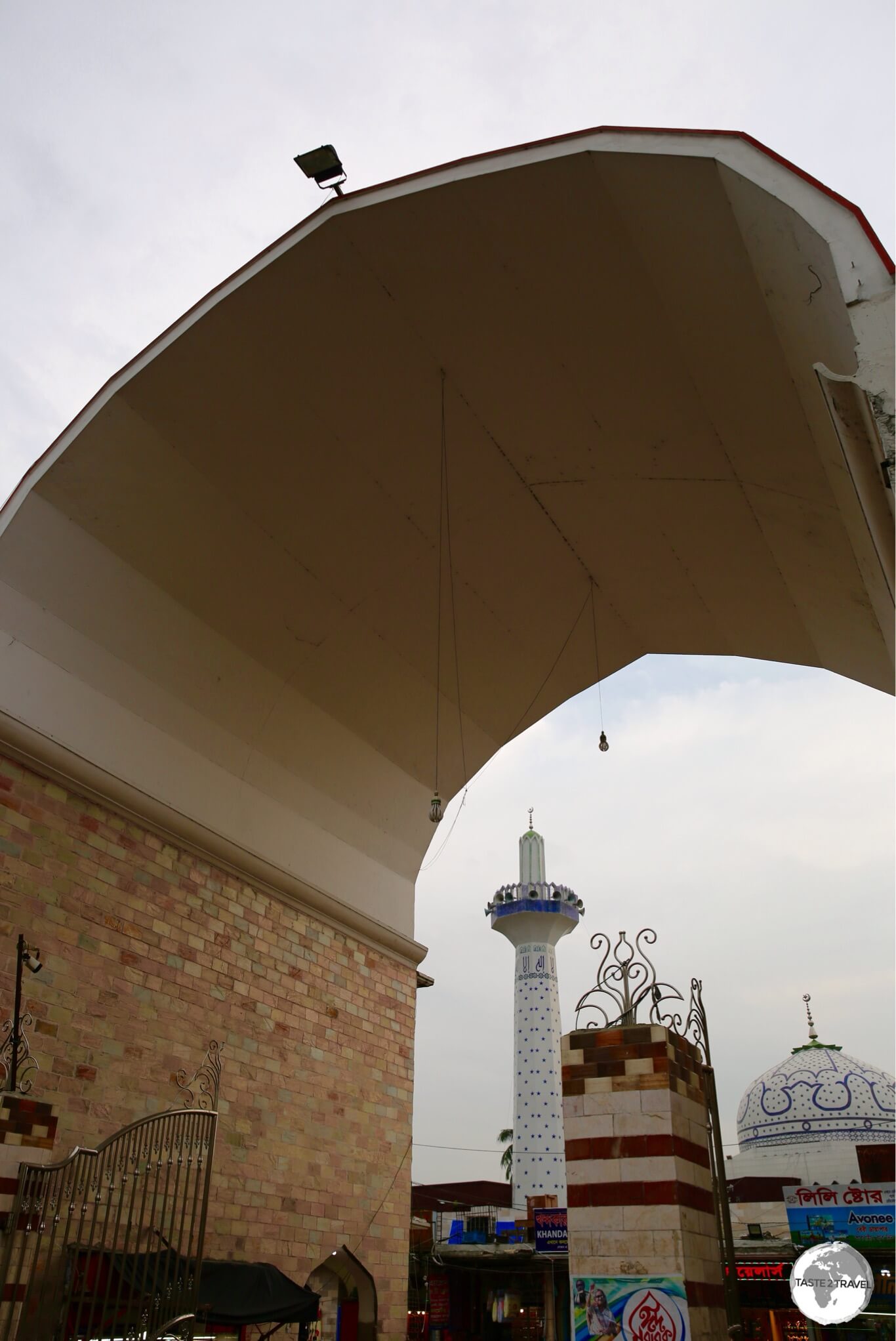 One of the entrance arches to the New Market complex. 