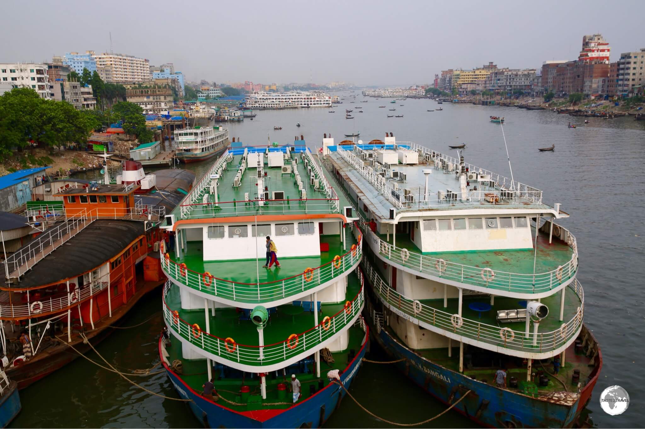 The Saderghat Boat terminal is the busiest in Bangladesh. 