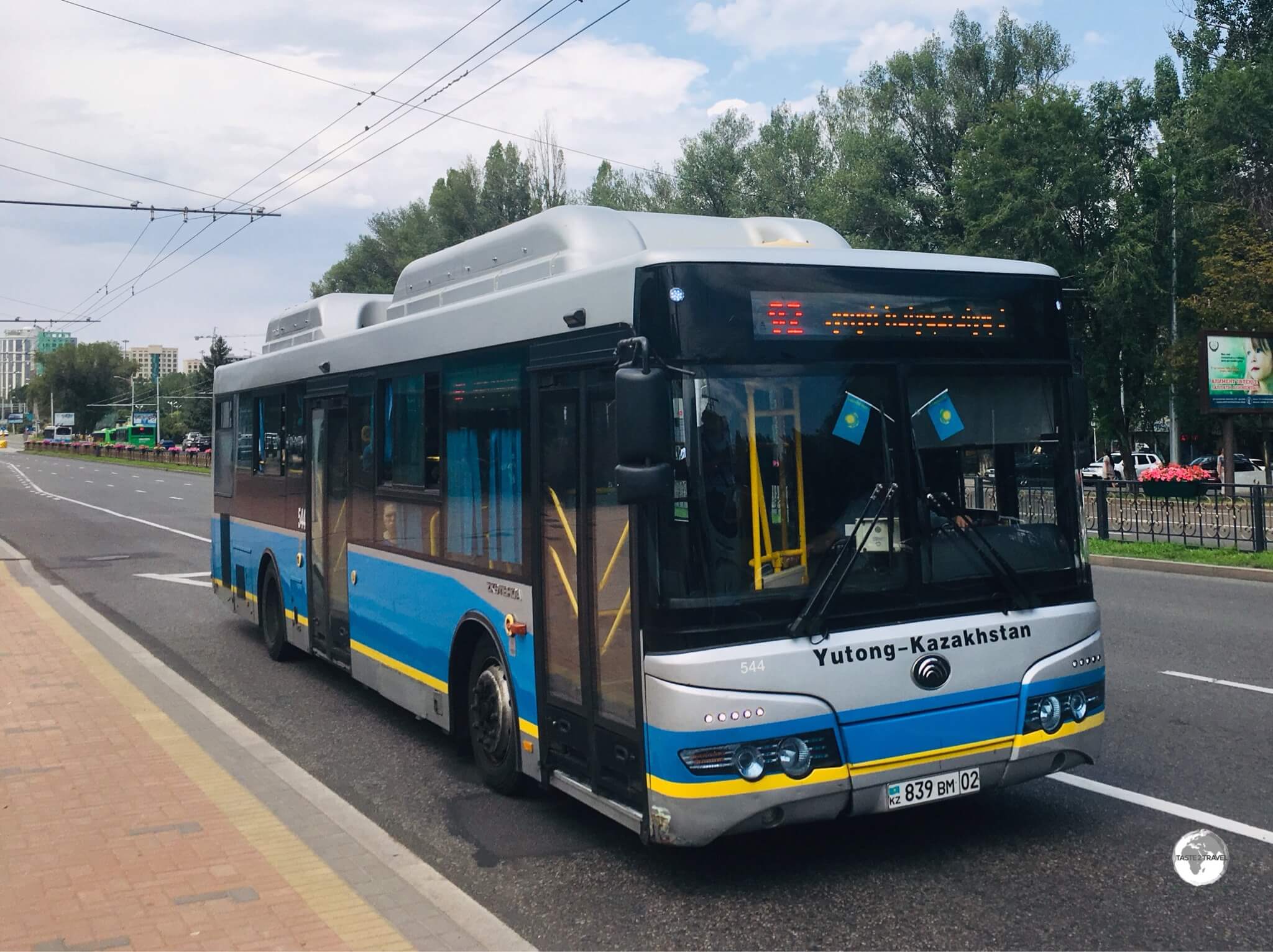 A sprawling city, Almaty is connected by a comprehensive network of bus routes. 