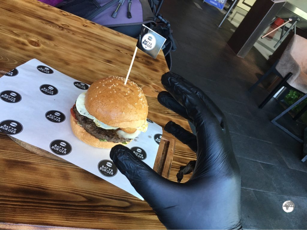 Burgers in Kazakhstan are always served with a pair of latex gloves – to keep your hands clean.