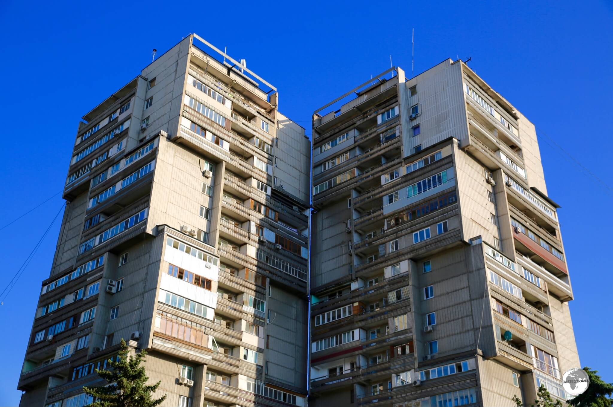 The streets of Almaty are lined with architectural reminders of the city's Soviet past.