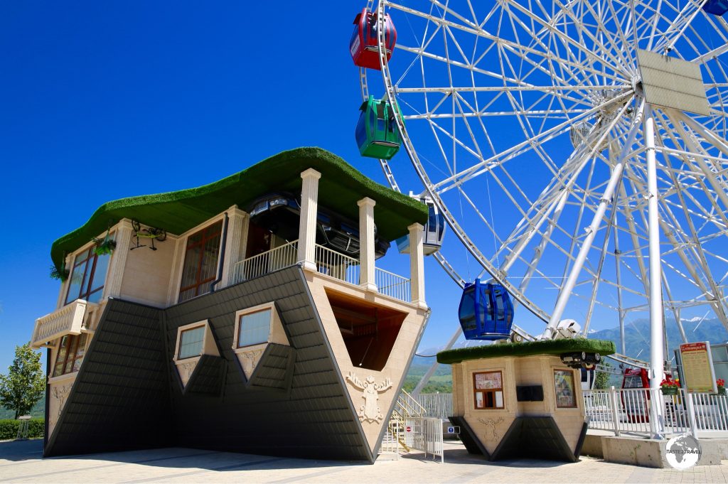 An upside down house at Kok Tobe? The Kazakhs have a quirky sense of humour.