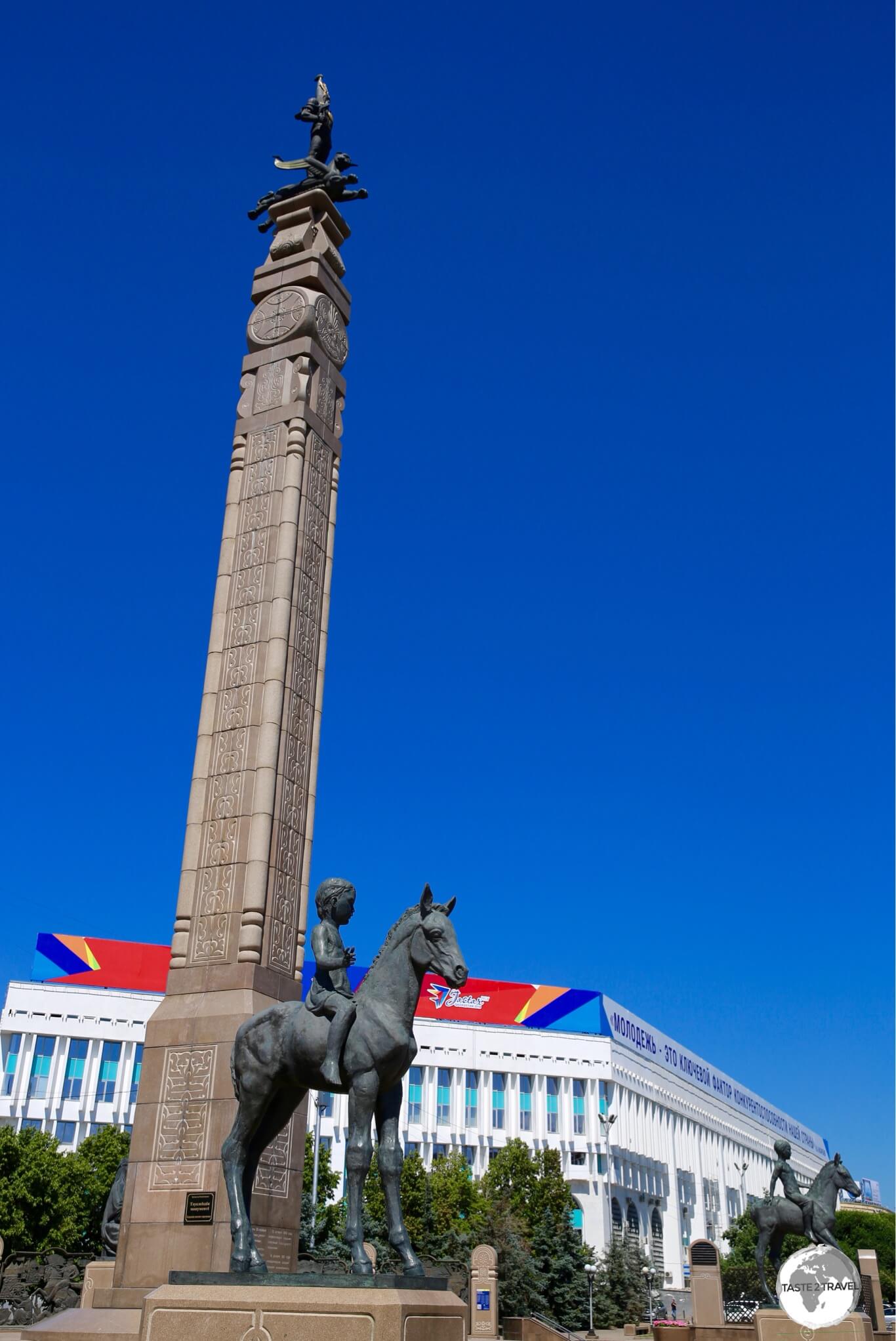 Republic Square is the main square in Almaty. 