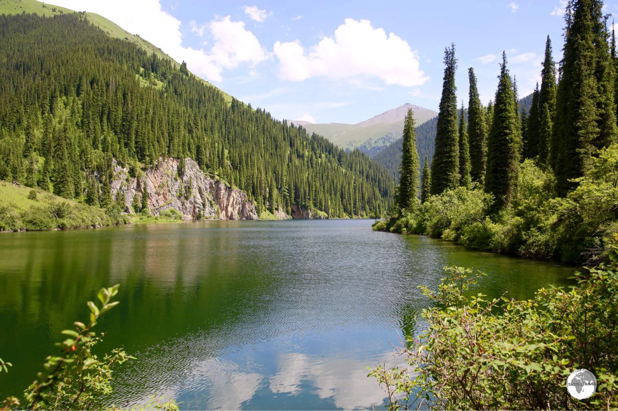 The breathtakingly beautiful Kolsai Middle (2nd) Lake is worth the gruelling hike. 