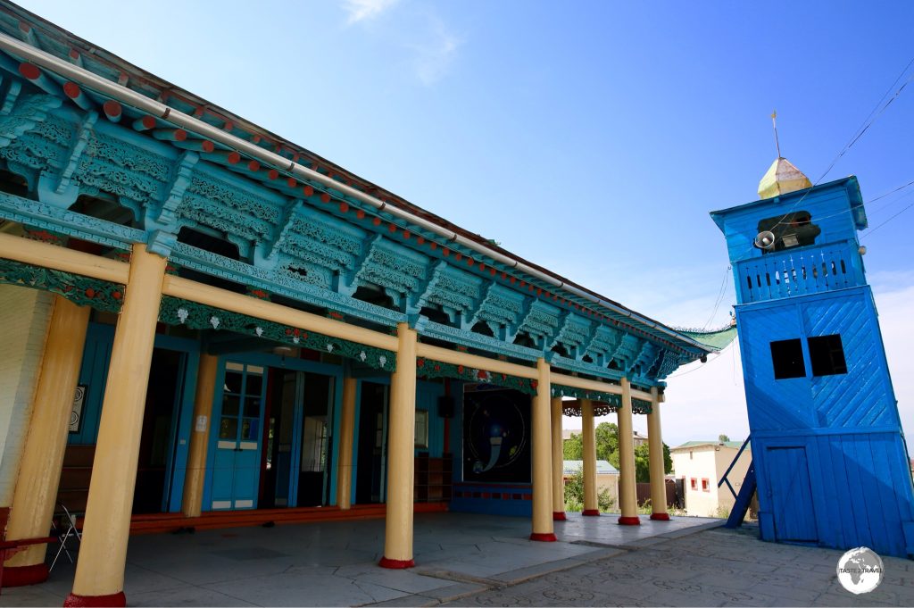 With its Chinese-design influences, the Dungan mosque looks more like a Buddhist temple.