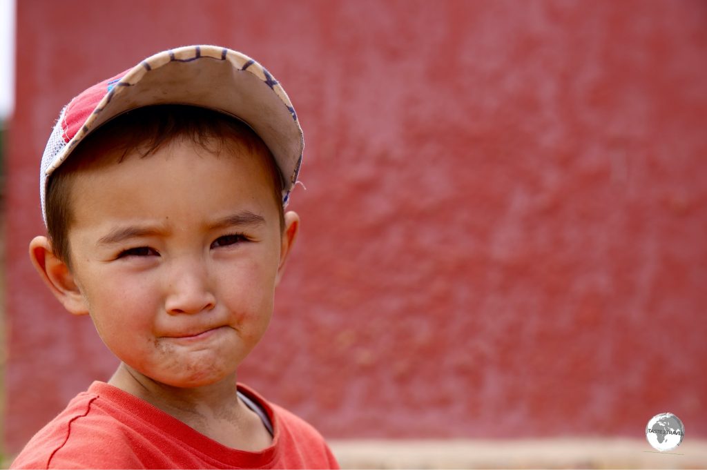 Village boy at Jeti-Ögüz.