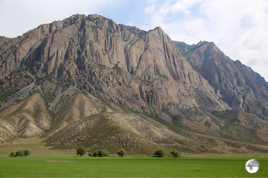 Stunning scenery on approach to Ak Tal village.