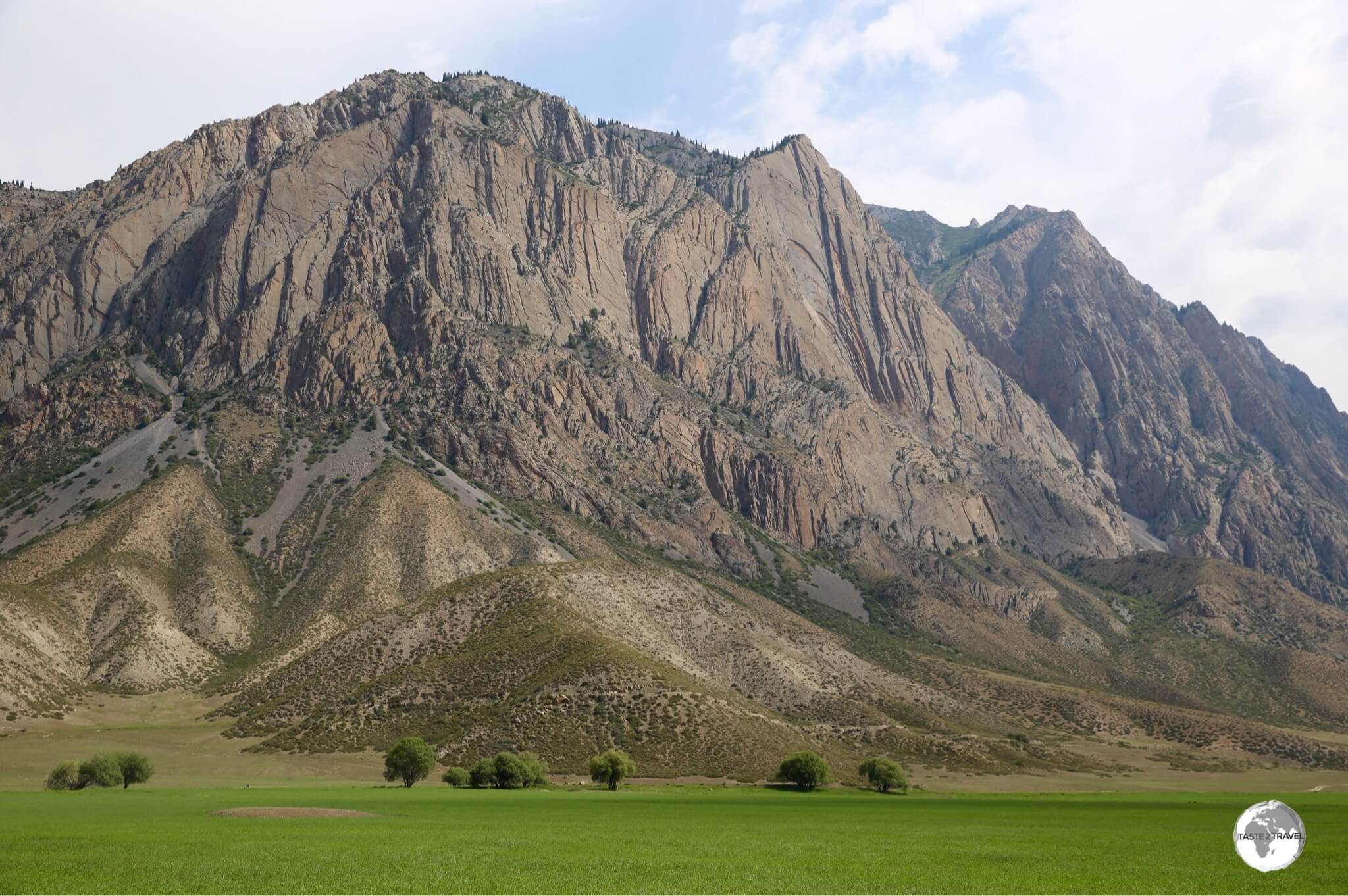 Stunning scenery on approach to Ak Tal village. 