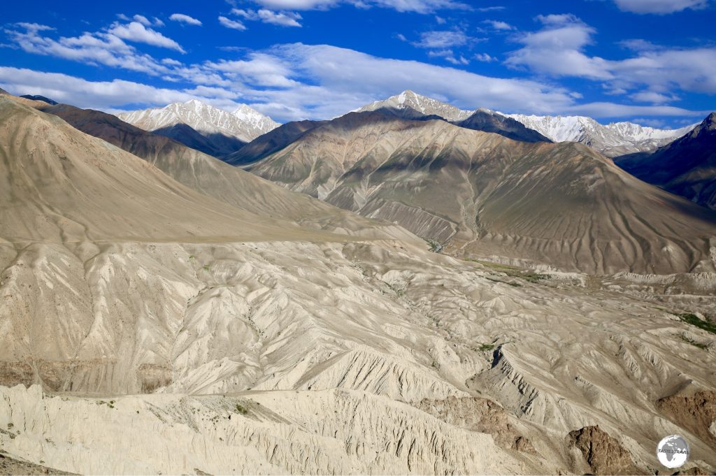 Spectacular views across the Wakhan valley into Afghanistan, which is dominated by the dramatic Hindu Kush mountain range,