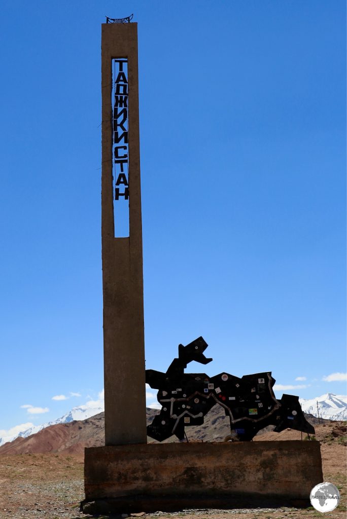 Crossing into Tajikistan at the Kyzylart Pass.