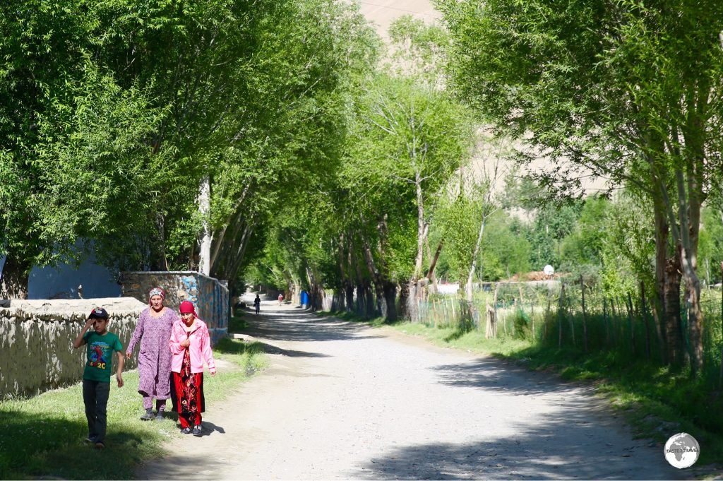 The Wahkan valley consists of a string of small, green Pamiri villages which line the the turbulent Panj river.