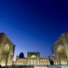 Asia Travel Quiz: The Registan and its three madrasahs. From left to right: Ulugh Beg Madrasah, Tilya-Kori Madrasah and Sher-Dor Madrasah.