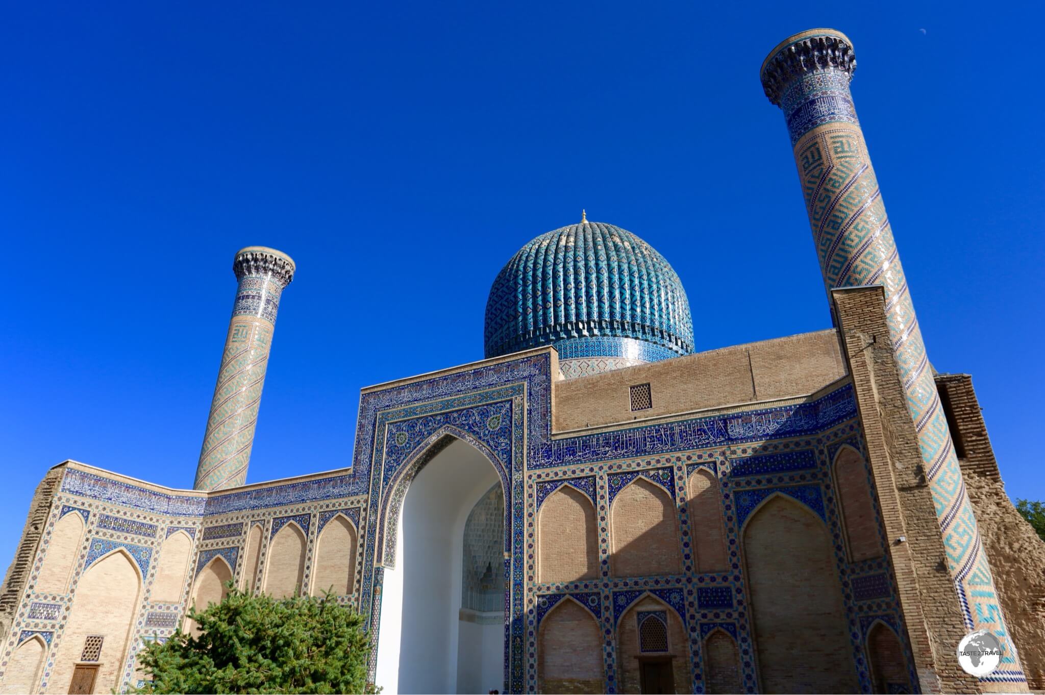 The fluted dome is a unique feature of the Gur-e-Amir.