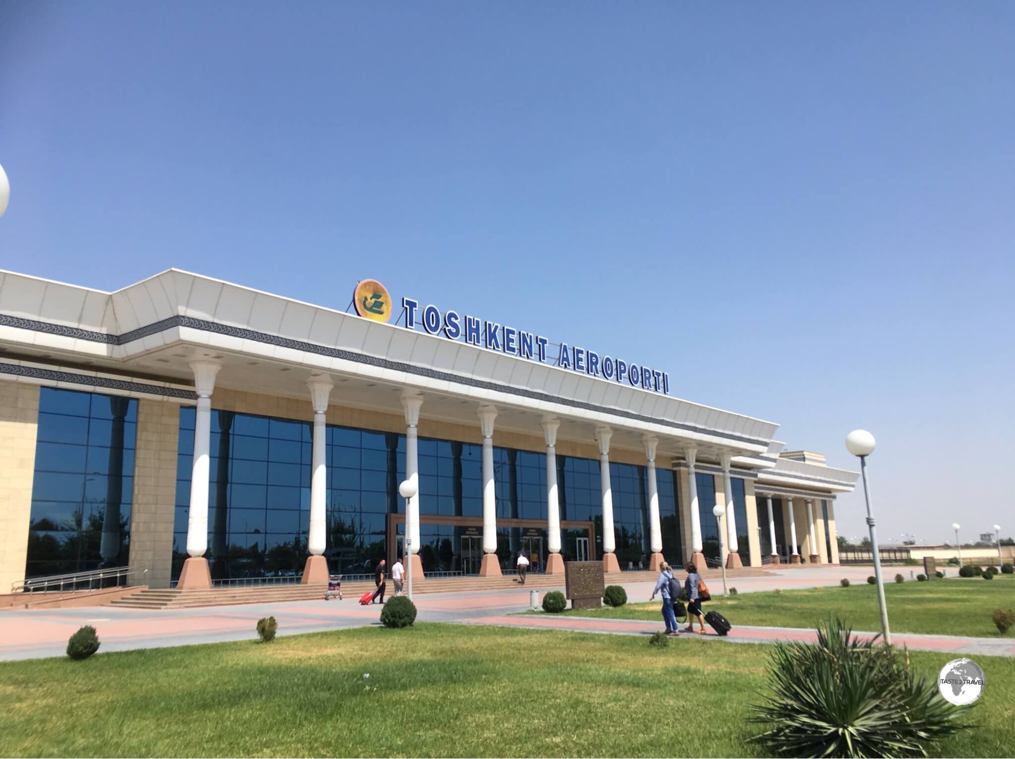 The domestic terminal at Tashkent airport. 