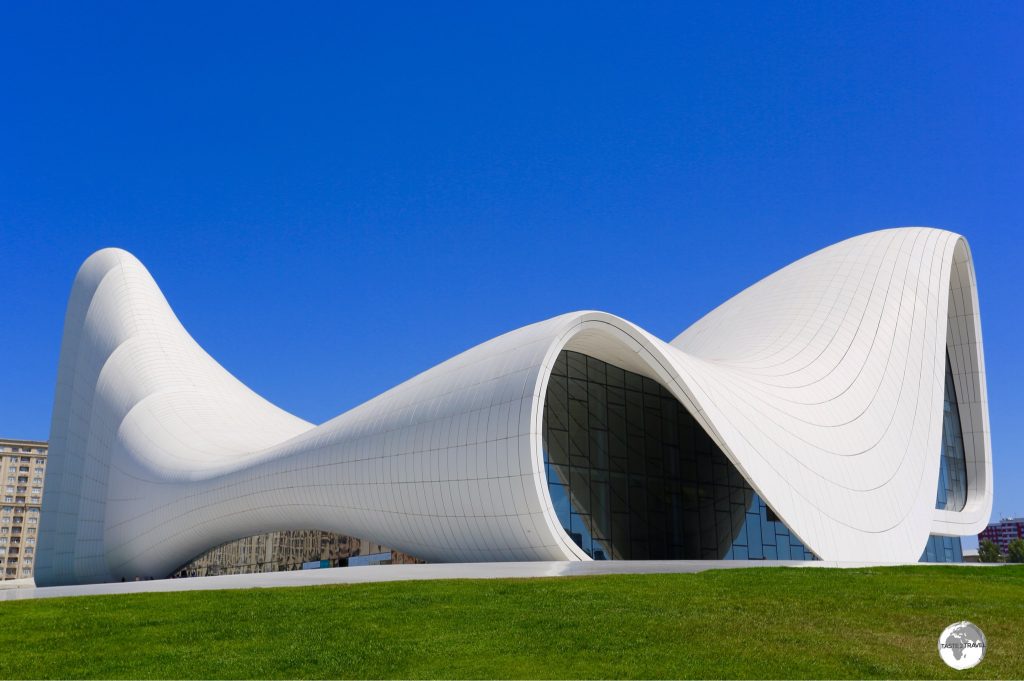 Very photogenic! The Heydar Aliyev Centre in Baku.