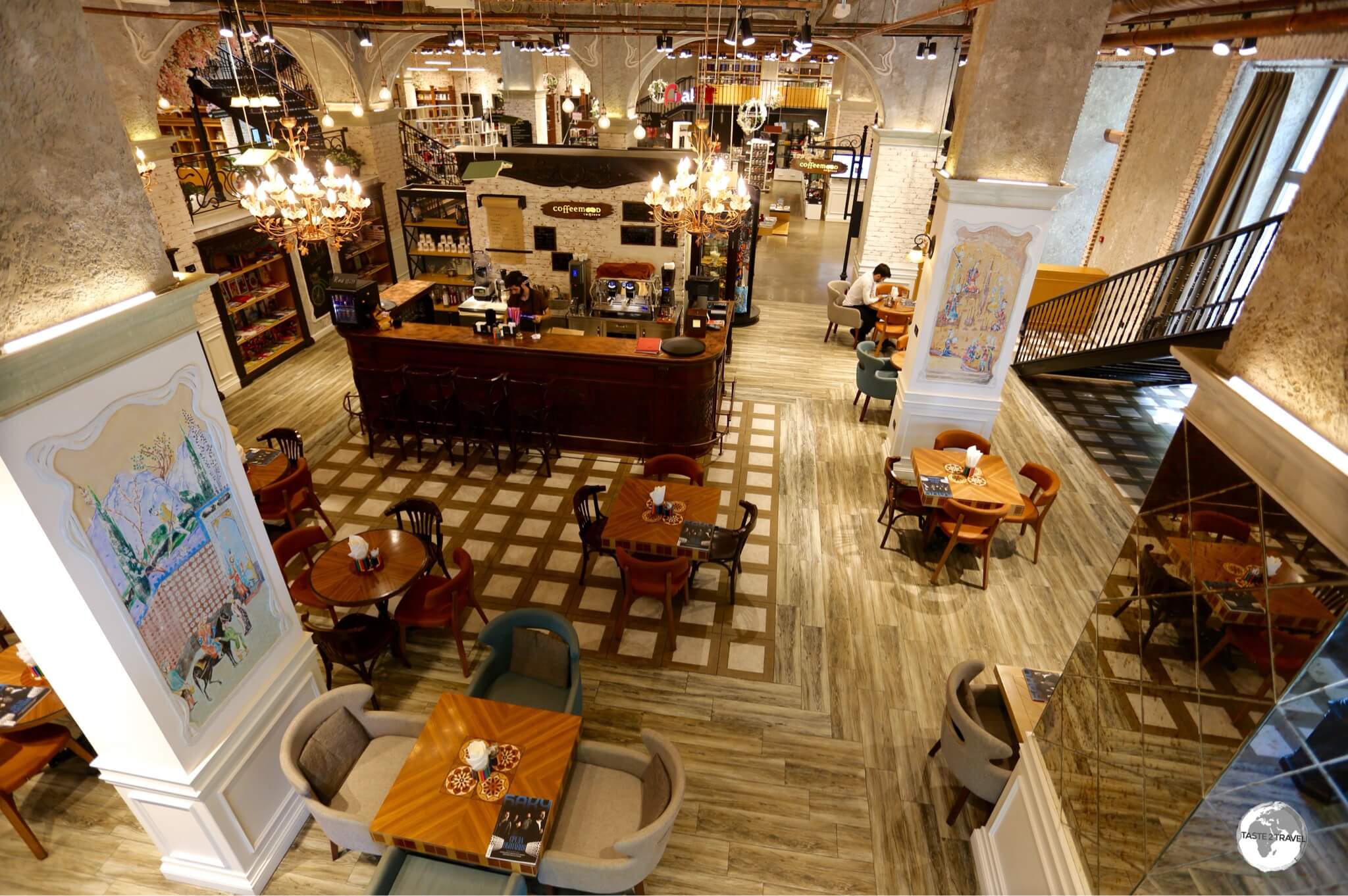 A great place to chill and enjoy a delicious coffee - Baku Book Centre Cafe.