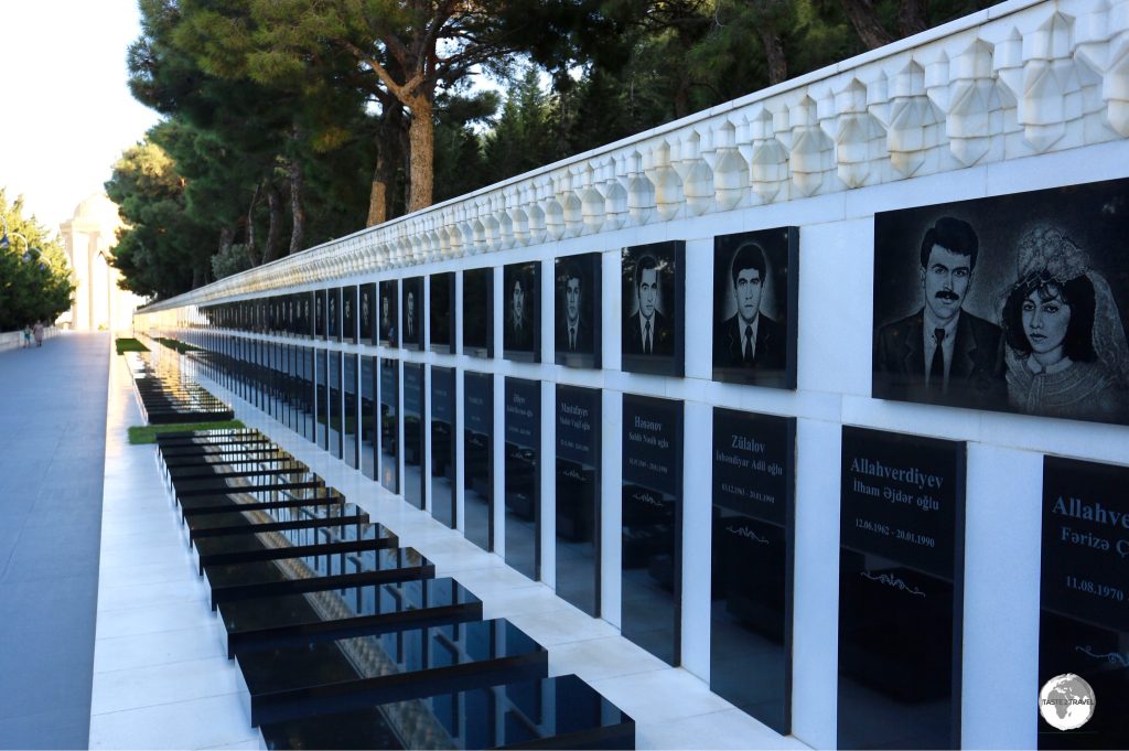 Martyrs’ Lane, in Highland Park, serves as a memorial for those killed by the Soviet Red Army on the 20th of January 1990, during the struggle for Independence.