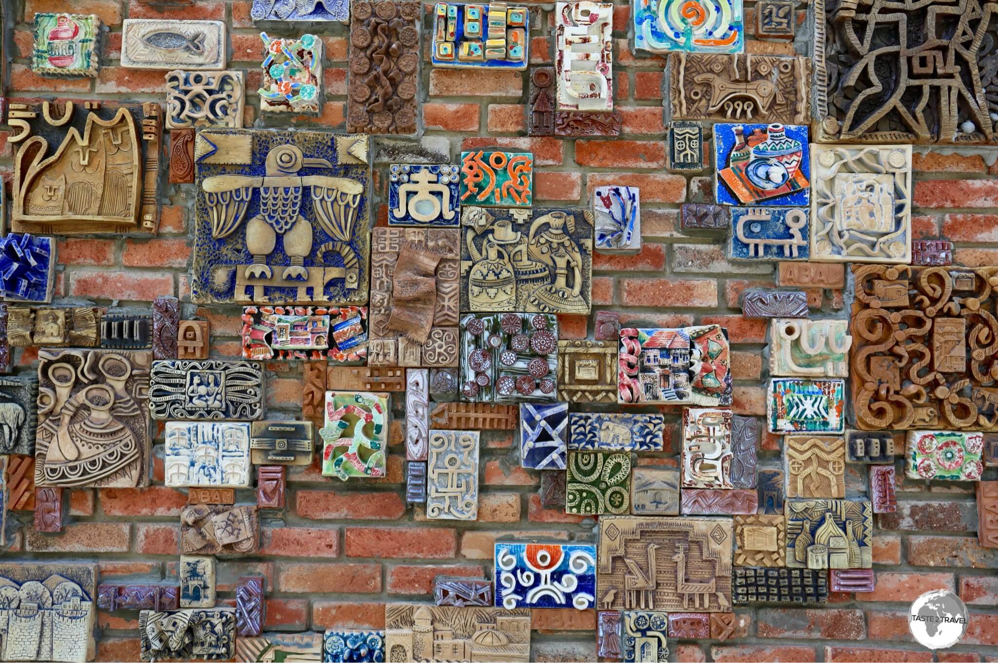 Craft Centre Wall, Sheki, Azerbaijan.