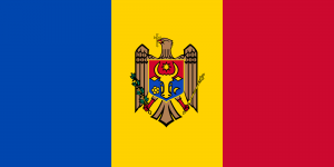 Flag of Moldova.