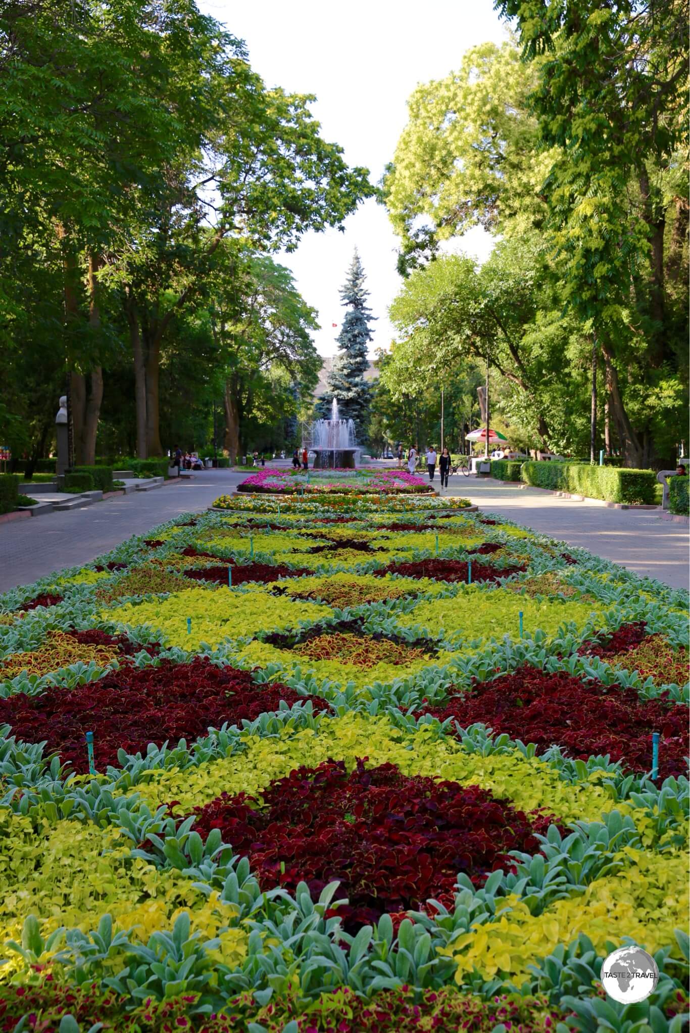 Bishkek truly is a green city with parks occupying many downtown city blocks. 