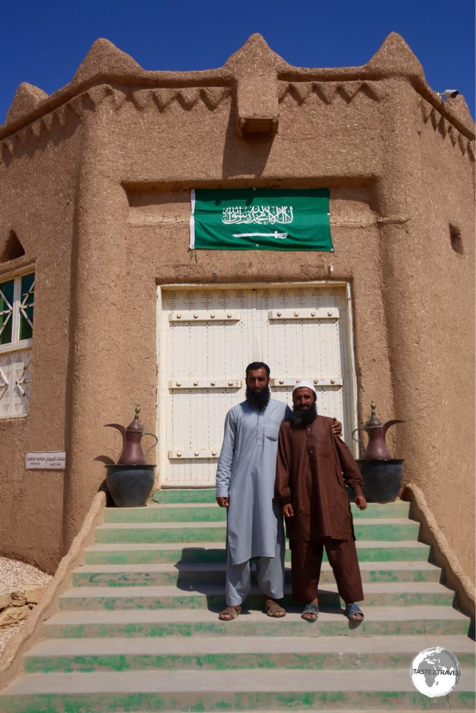 The friendly guides at the Al-Amoudi museum, Naeem (left) and Fazad.