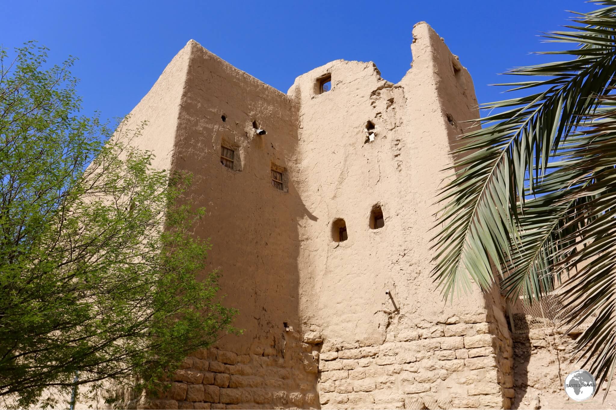 One of the many historic, mud-brick houses which can be seen in the Al Turaif district. 