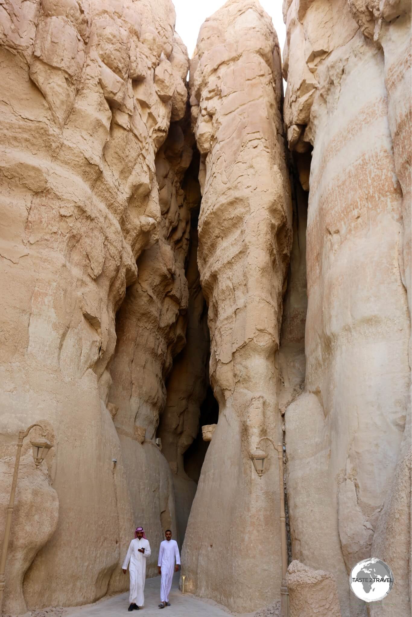 Saudi tourists visiting Al Qarah mountain, which lies on the outskirts of Al Hofuf.