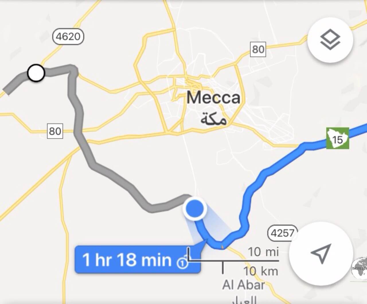 The circuitous route 298, Mecca bypass road, adds more than 100 additional kilometres to the journey from Jeddah to Taif.