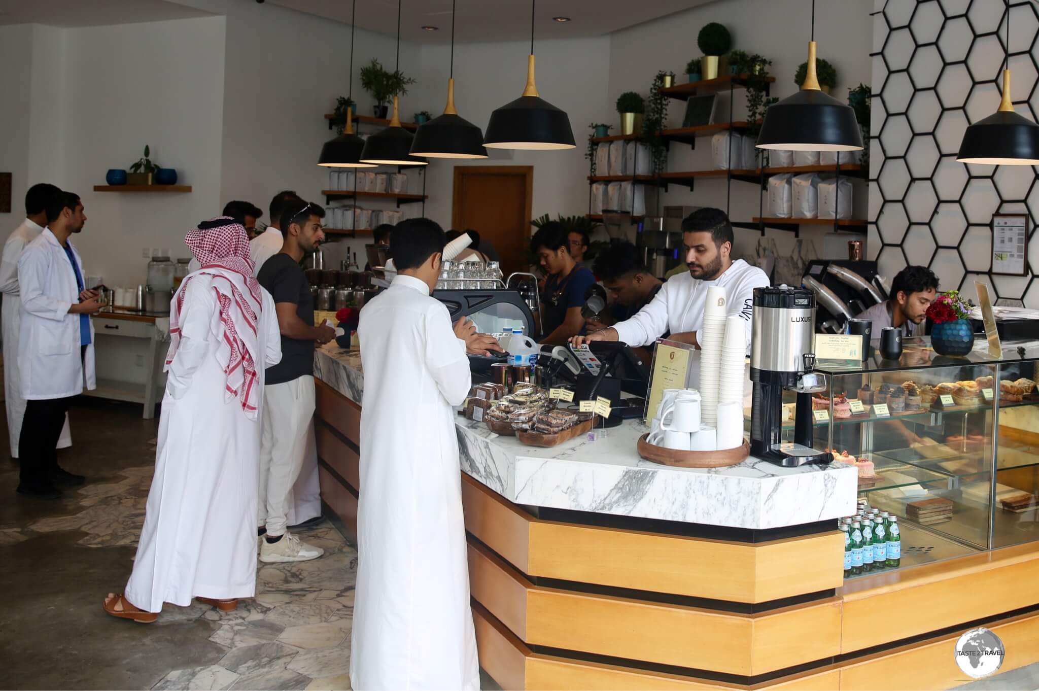 Qaf Coffee Roasters in Al Khobar serves the best coffee in town. 