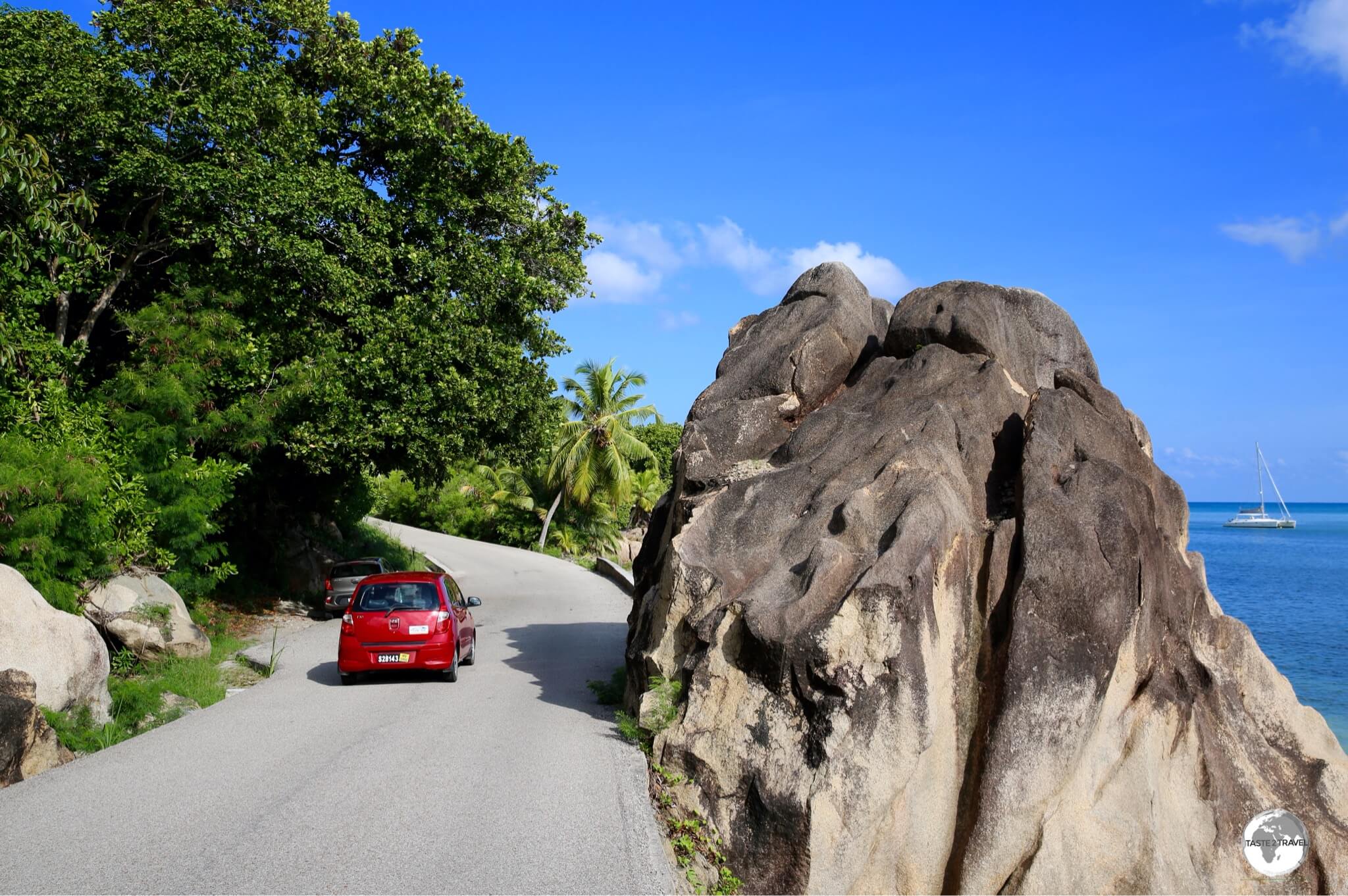 The best way to explore the quiet back roads of Mahé is with a rental car.