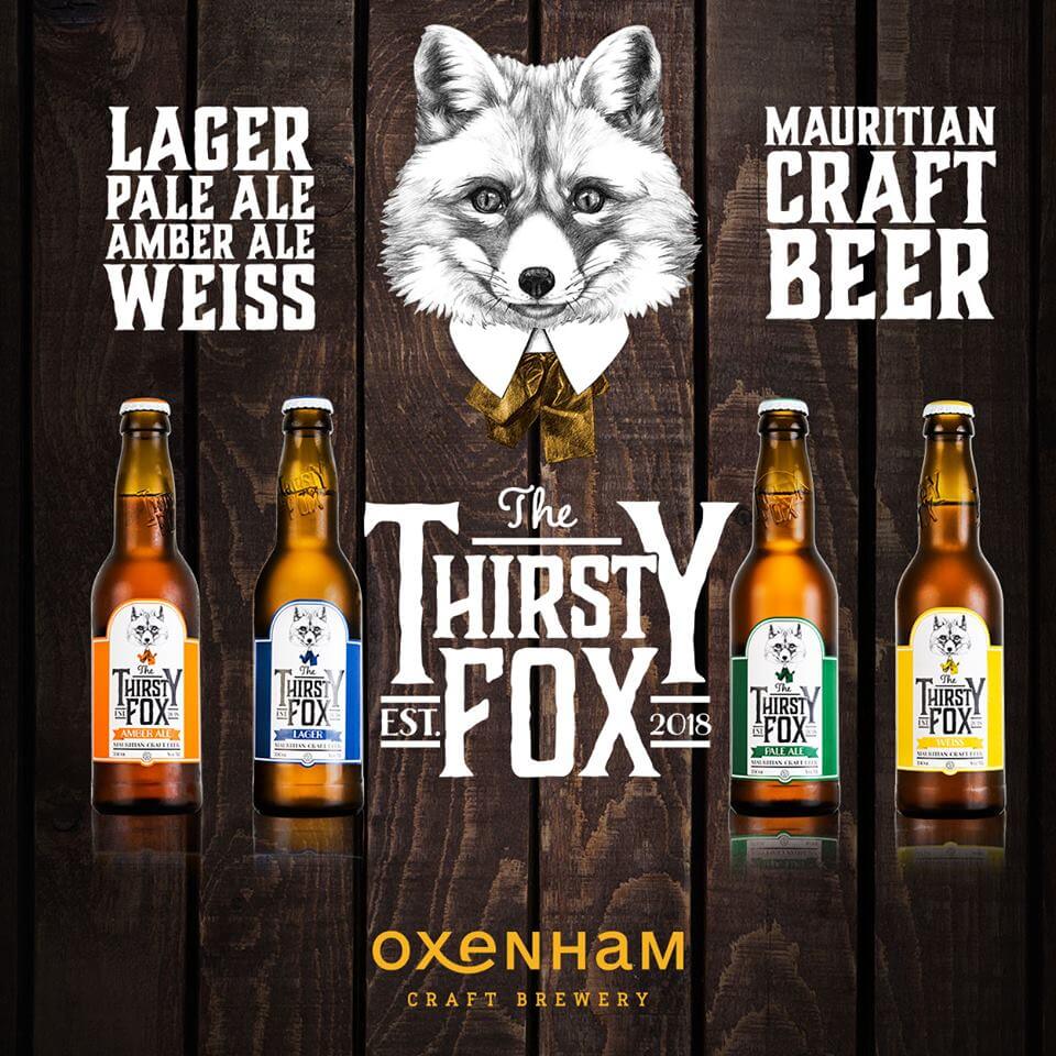 The full range of craft beers from the local Thirsty Fox brewery is available at the Banana Beach Club.