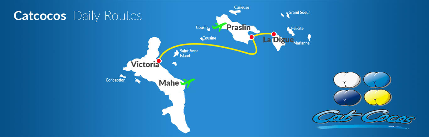 The Cat Cocos ferry route map. Source: catcocos.com