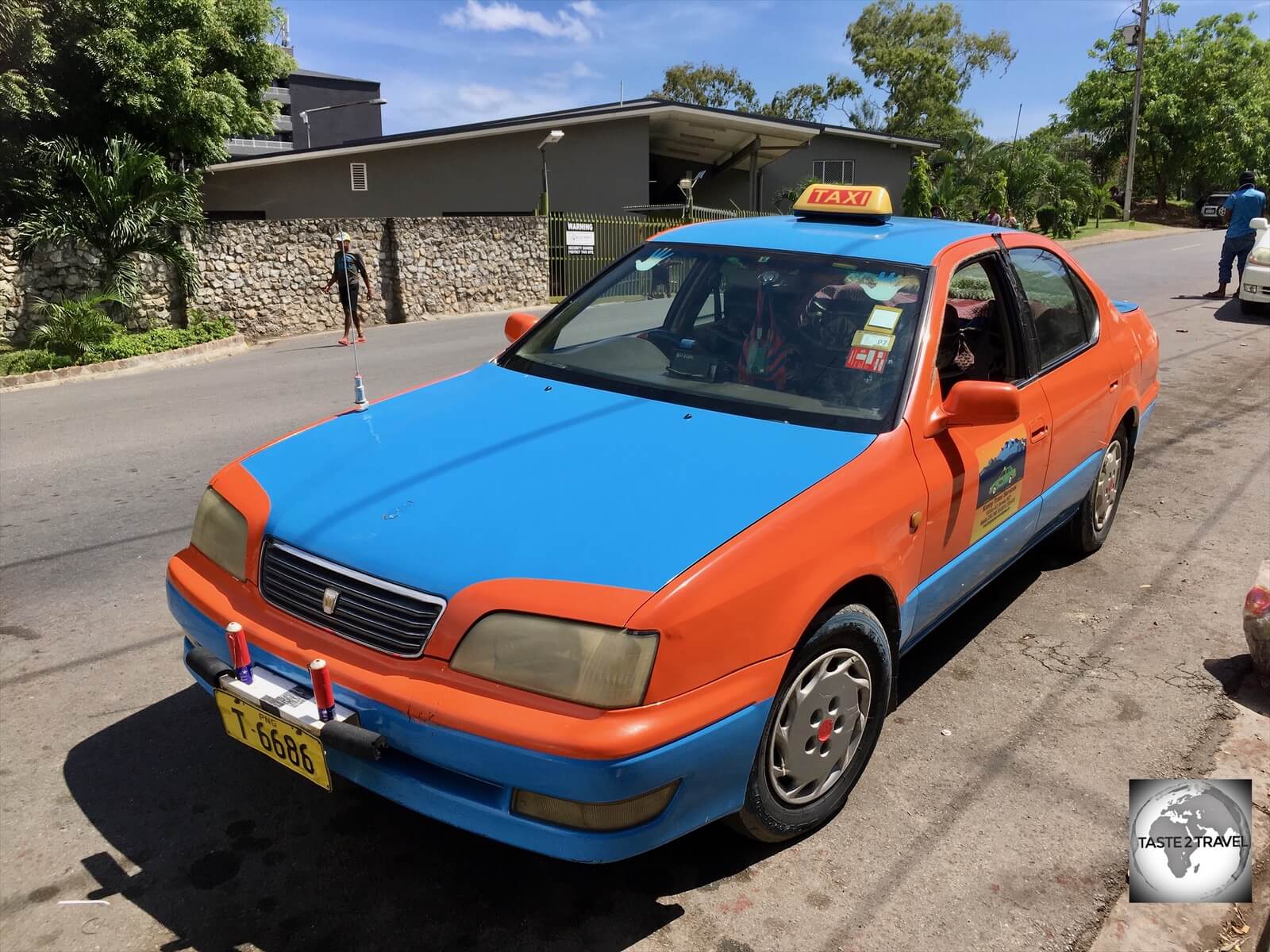 A taxi in Port Moresby. 