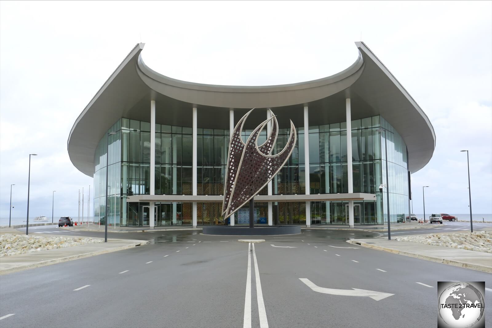 APEC Haus was built to host the 2018 Asia-Pacific Economic Cooperation (APEC) forum in Port Moresby. 