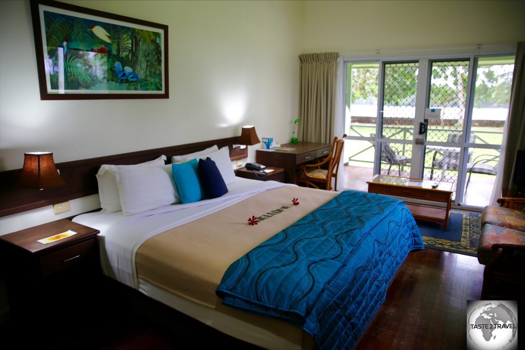 My charming room at the wonderful Madang Resort.