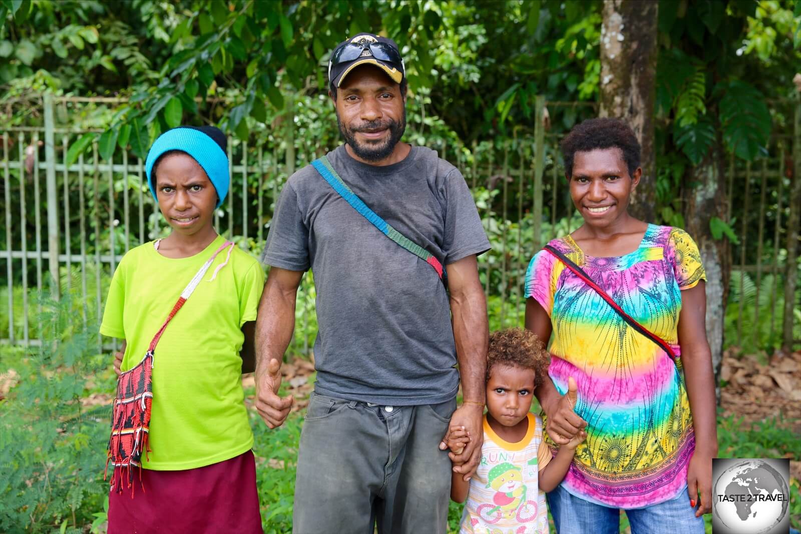 A friendly family in Lae. 