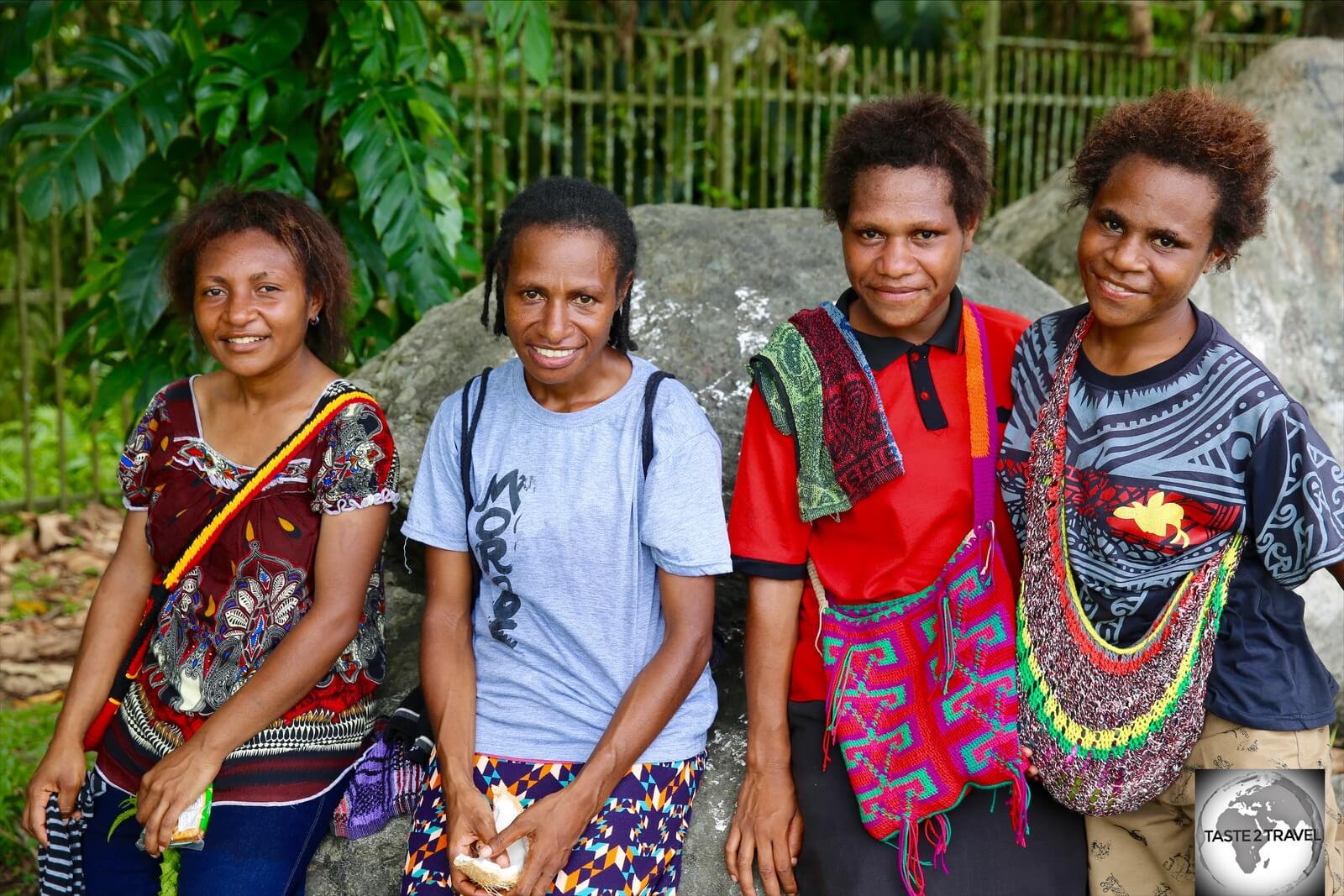 Papuan girls in Lae. 