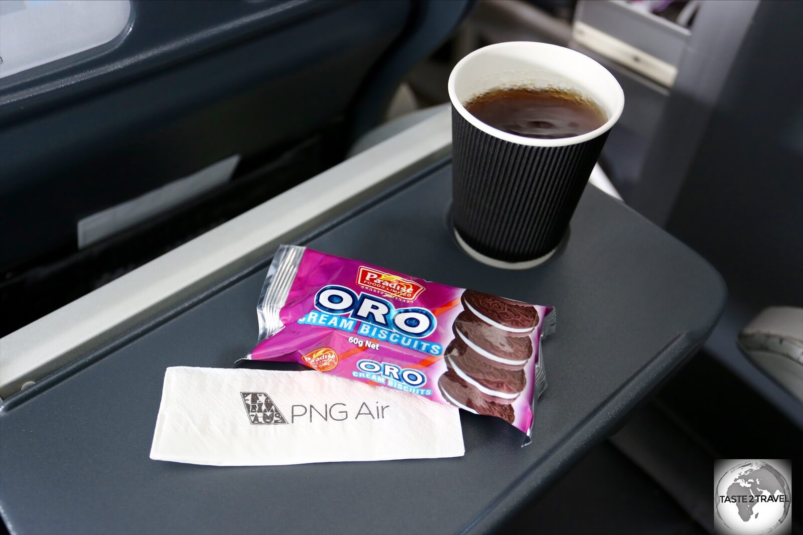 The snack served on my PNG Air from Madang to Port Moresby. 