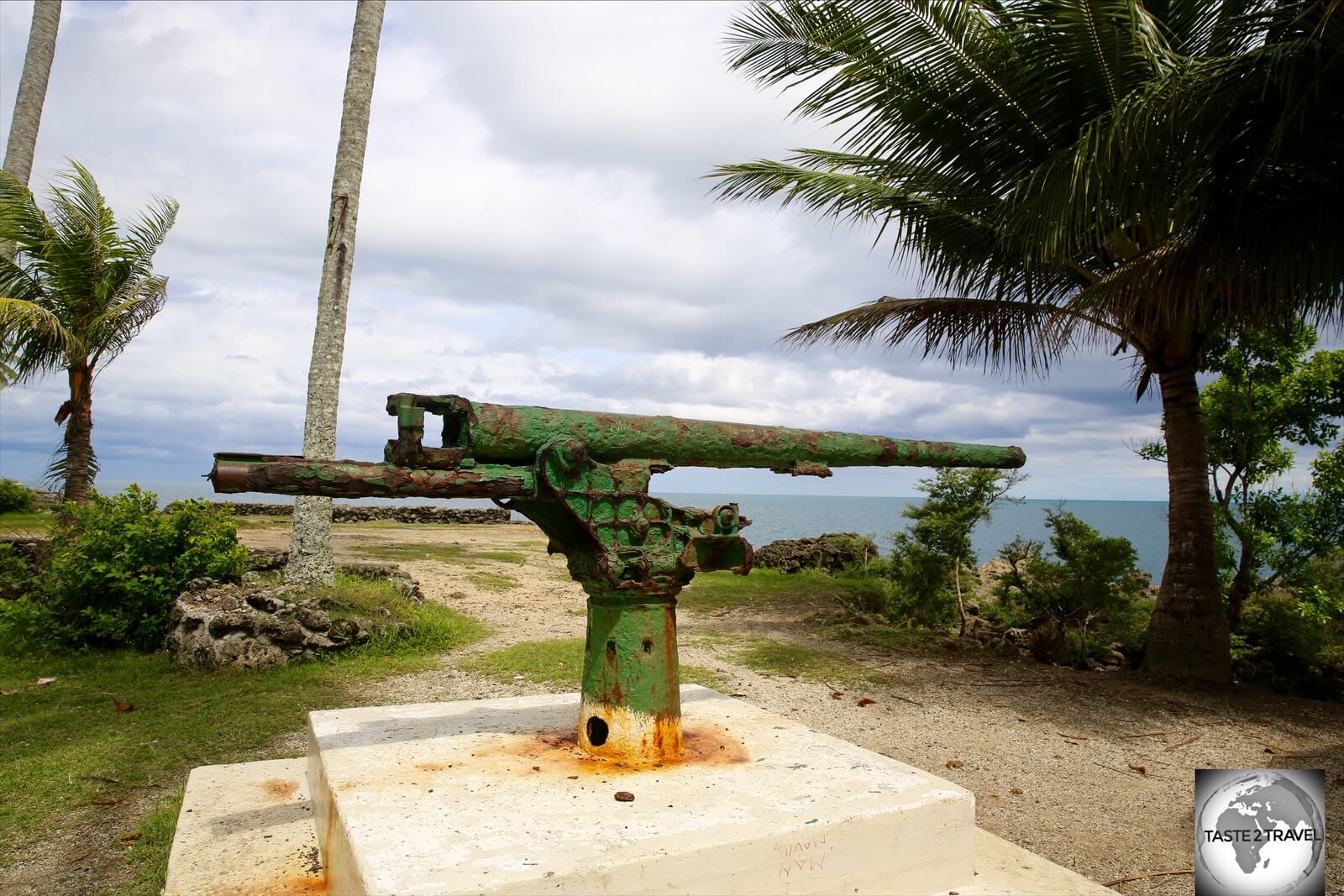 The namesake of Machine Gun beach, the Japanese WWII-era Machine Gun.