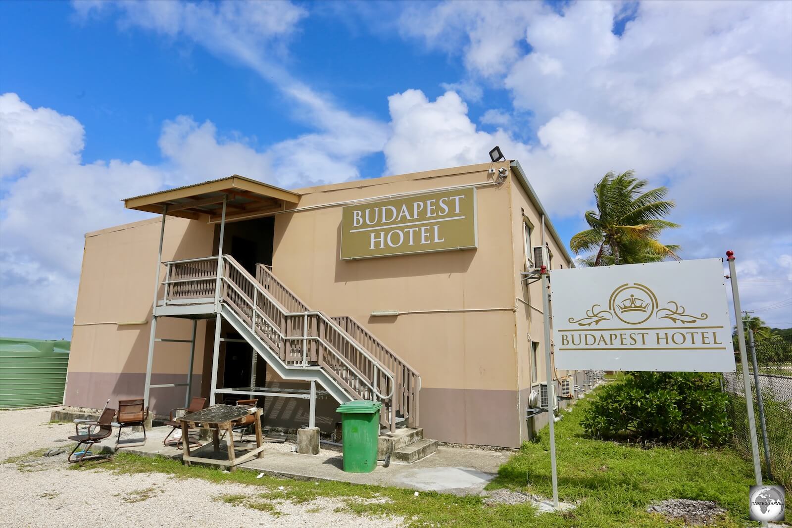 Located on beautiful Anibare beach, the rooms at the Budapest Hotel are currently fully occupied, providing accommodation to Refugees. 