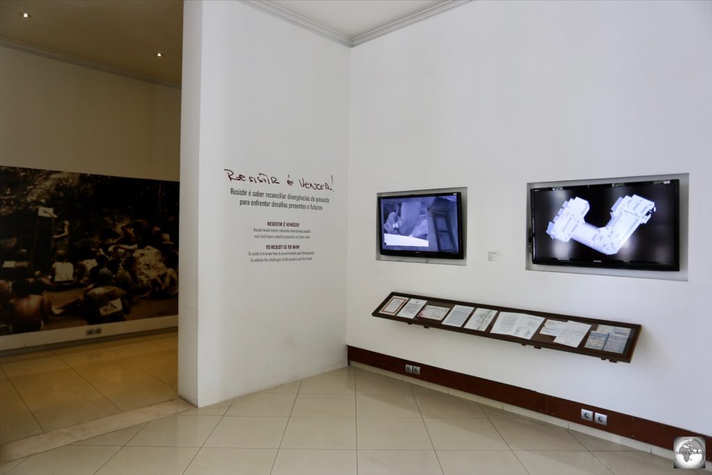 The lobby of the Timorese Resistance Archive and Museum.