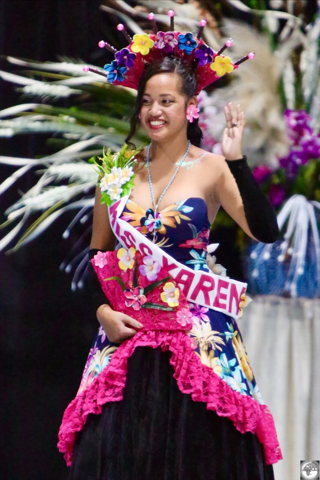 Some of the contestants represented different districts, such as Miss Yaren - Brutay Tatum.