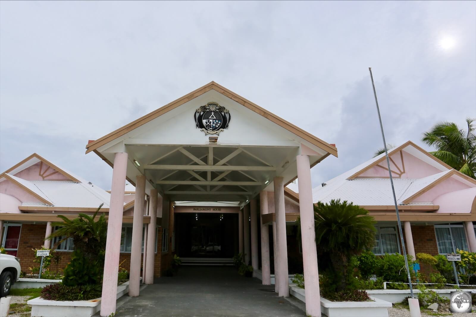 A view of Parliament House, which is a unicameral parliament.